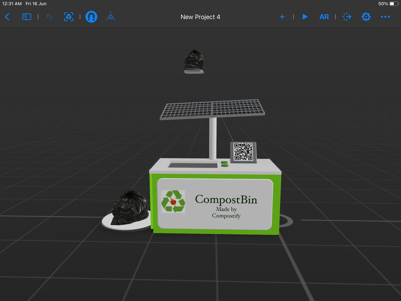 Compostify smart compost bin 3D model